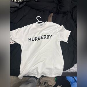 Burberry Black and White Logo T-Shirt